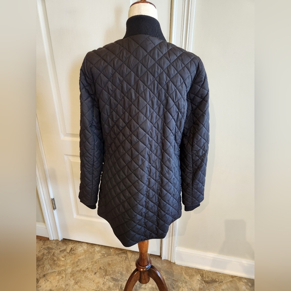 T by Talbots Black Car Coat NWT Small - Picture 3 of 5